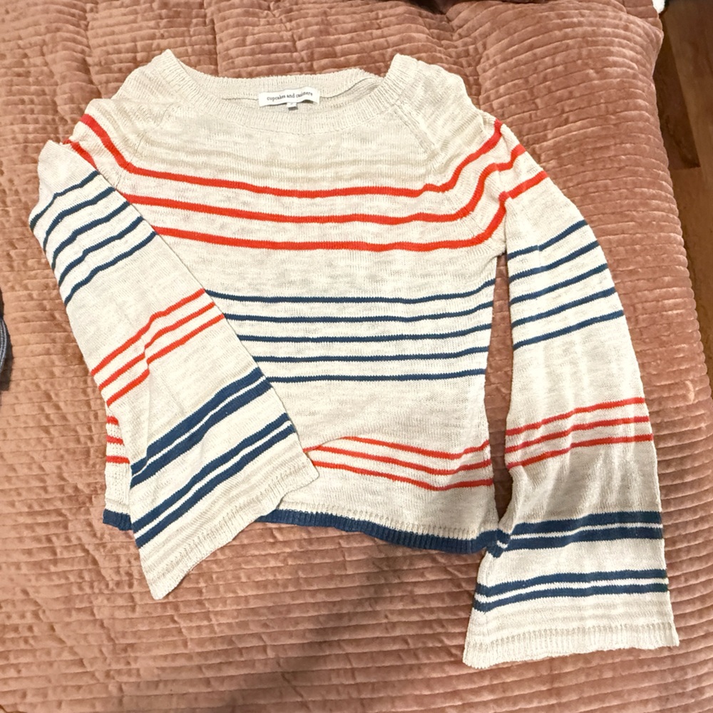 Cupcakes & Cashmere Ivory Knit Sweater